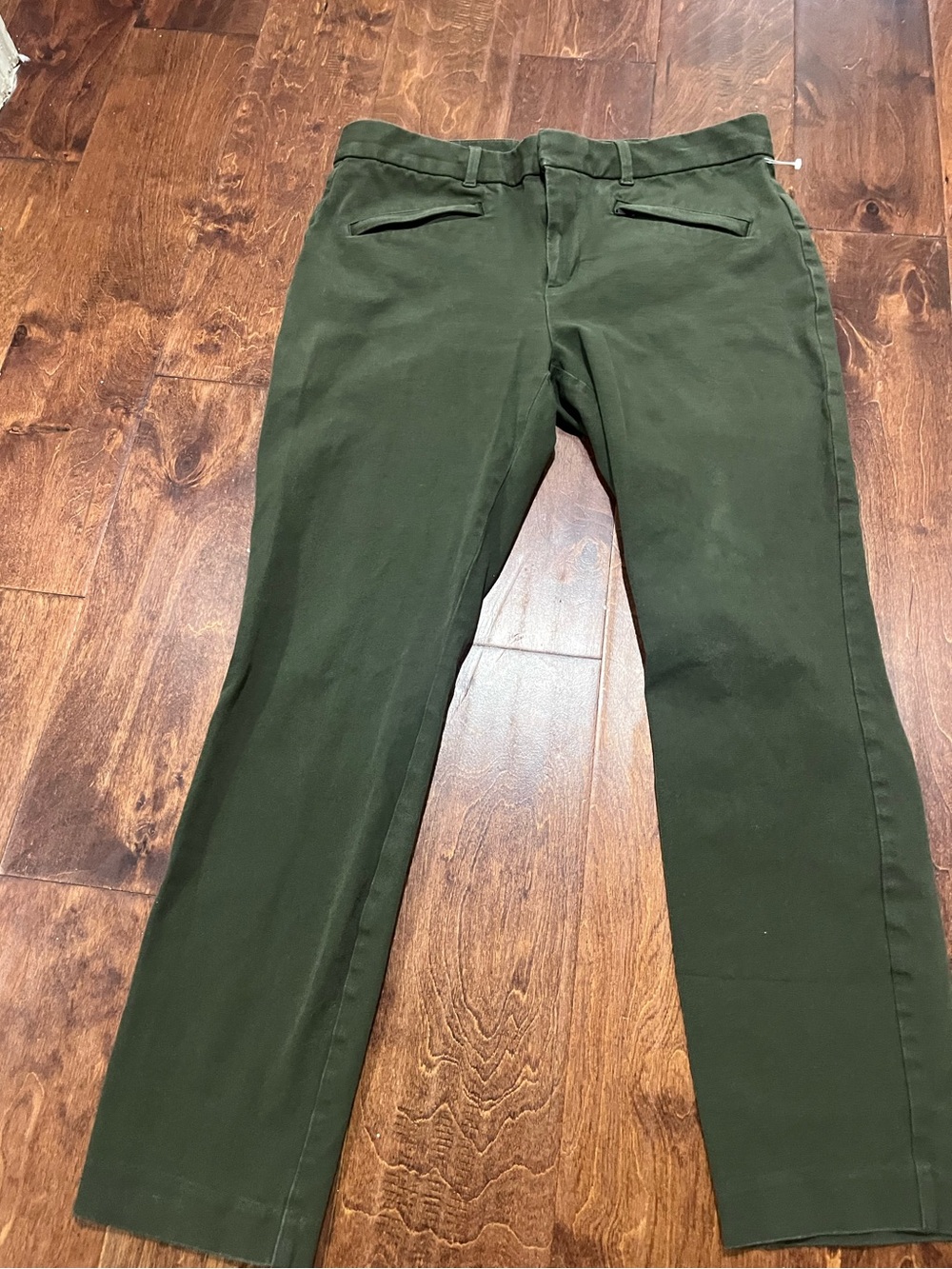 GAP Women's Dark Olive Straight Leg Jeans